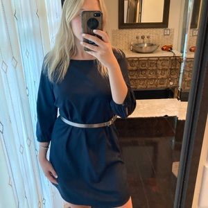 Scotch & Soda Dark Blue Tunic Dress with Eyelet Detail